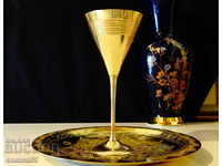 Swiss brass martini glass.