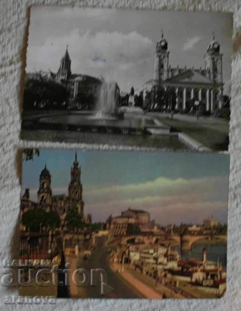 card 2 pcs. GDR Dresden