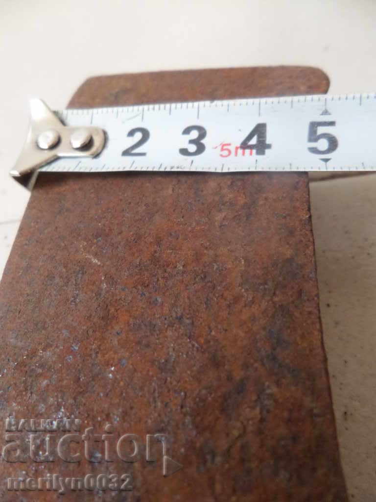 An old hand forged saber, ax, pole, knife - 6 An old hand forged saber, ax, pole, knife - 6