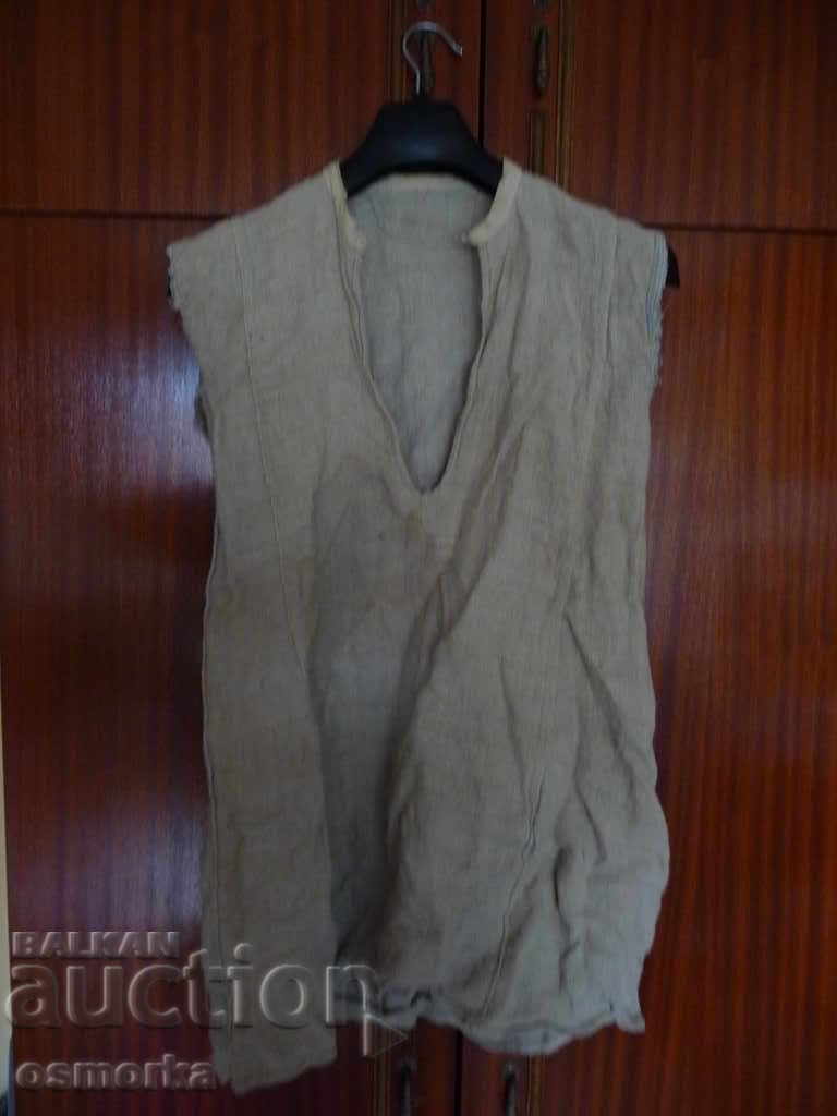 Old authentic shirt made of thick coat retro