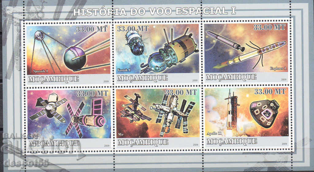 Μοζαμβίκη. Ιστορία των διαστημικών μεταφορών I. Μπλοκ.