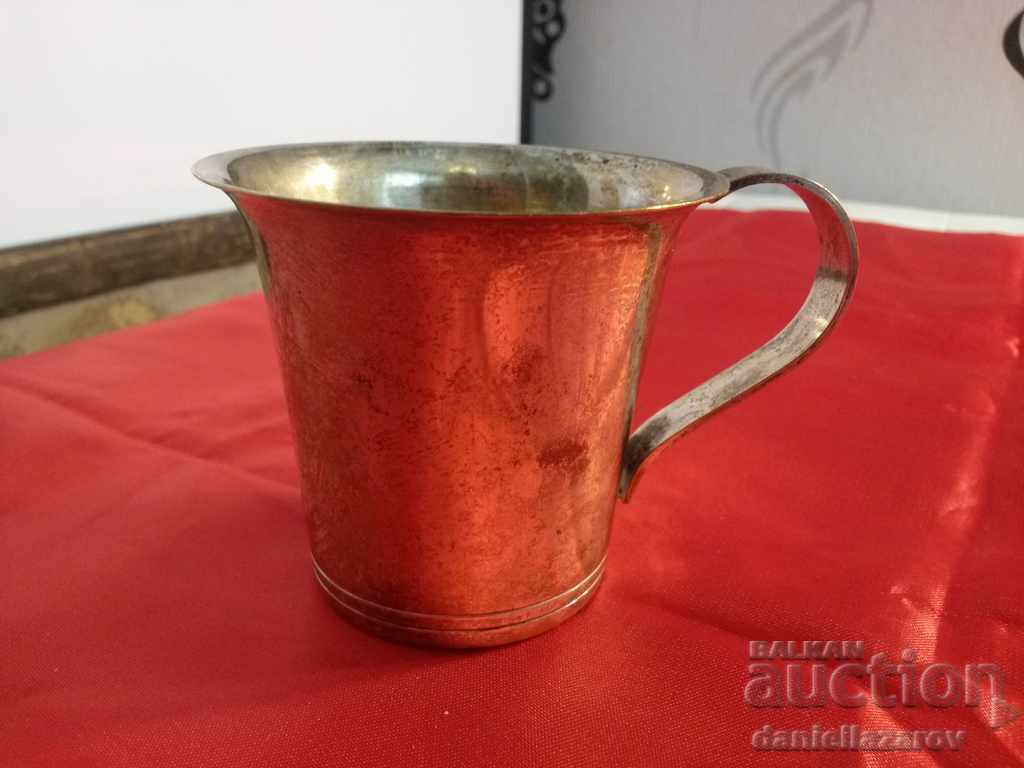 Cupă veche placată cu argint 1948