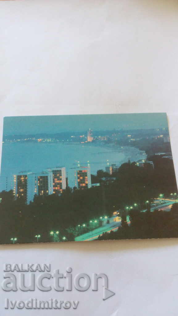Пощенска картичка Слънчев бряг 1982