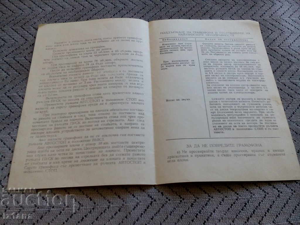 Auction Description for use of Gramophone chassis APS-40 Auction Description for use of Gramophone chassis APS-40