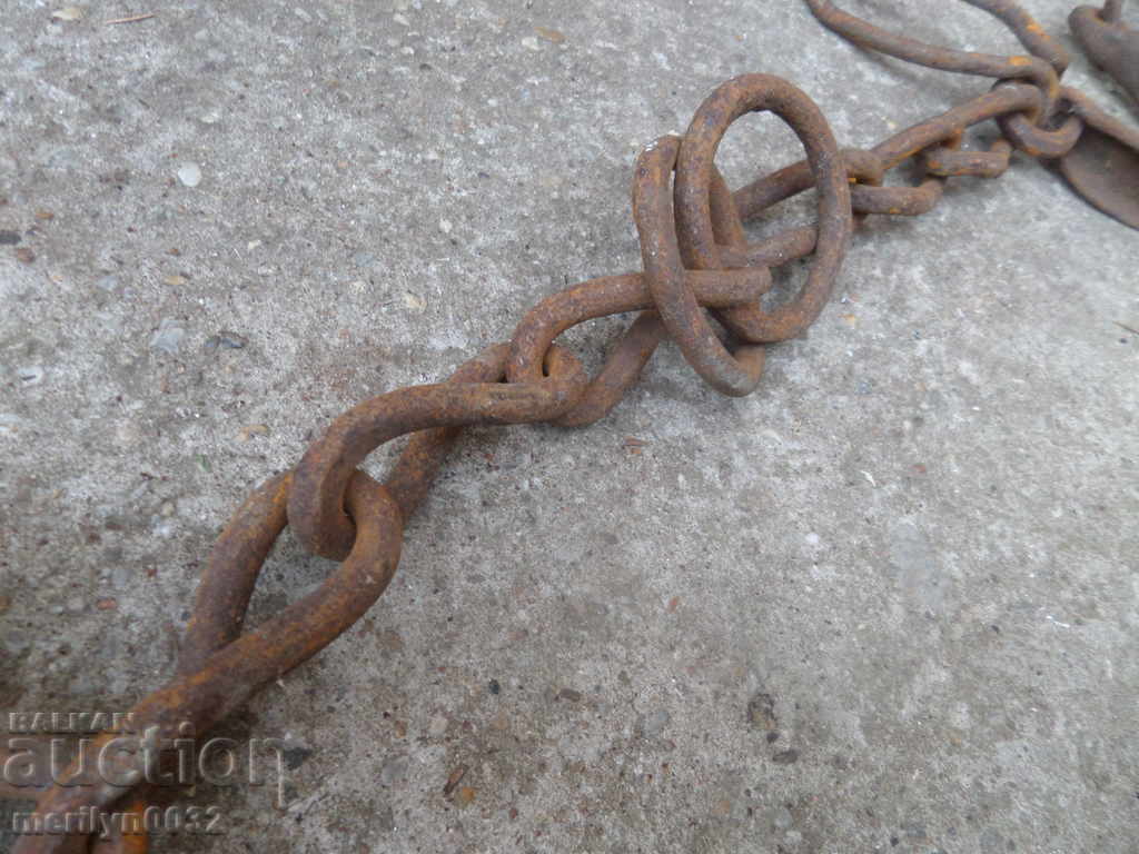Hand forged beads, prana, chain, wrought iron - 6 Hand forged beads, prana, chain, wrought iron - 6