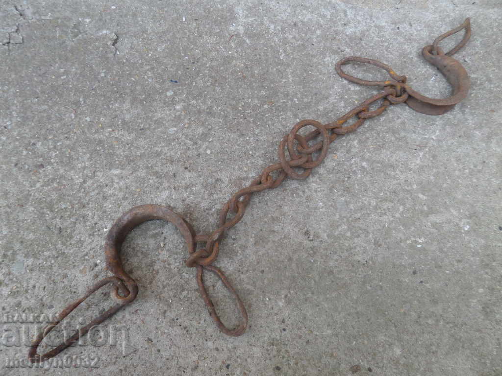 Hand forged beads, prana, chain, wrought iron Hand forged beads, prana, chain, wrought iron