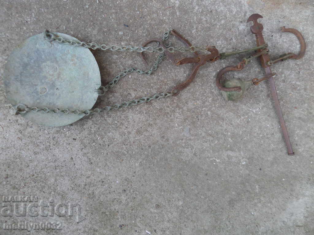 Ottoman scale with mace, scale, weight, wrought iron with price 149.00 BGN | € 76.18 Ottoman scale with mace, scale, weight, wrought iron with price 149.00 BGN | € 76.18