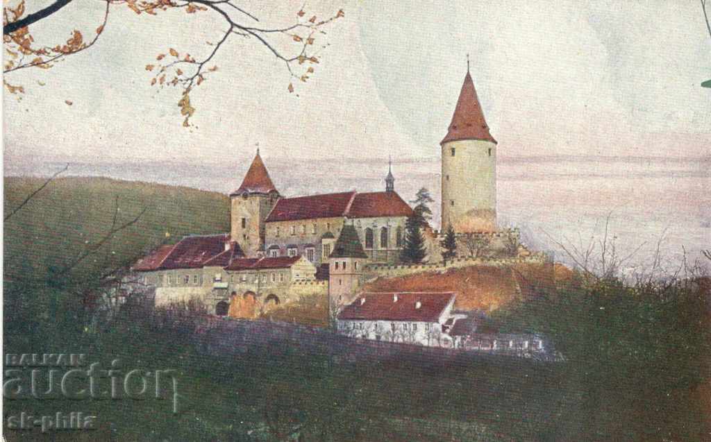 Antique card - Krivoklat Castle