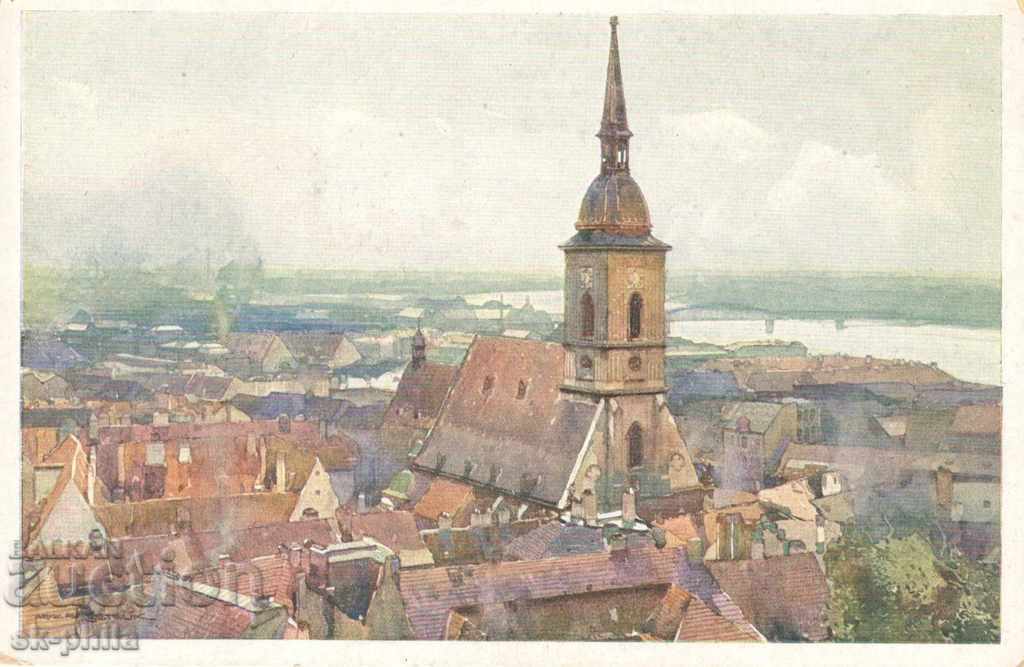 Антикварна картичка - Братислава, Катедрала Св. Мартин