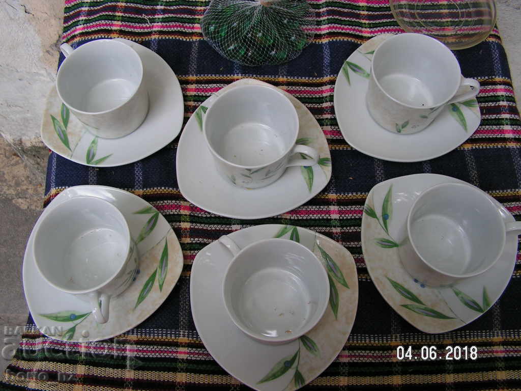 Livrarea 9306. PORCELAINĂ DE CAFEA DE CAFEA DE SERVICIU CU CHINEZĂ Livrarea 9306. PORCELAINĂ DE CAFEA DE CAFEA DE SERVICIU CU CHINEZĂ