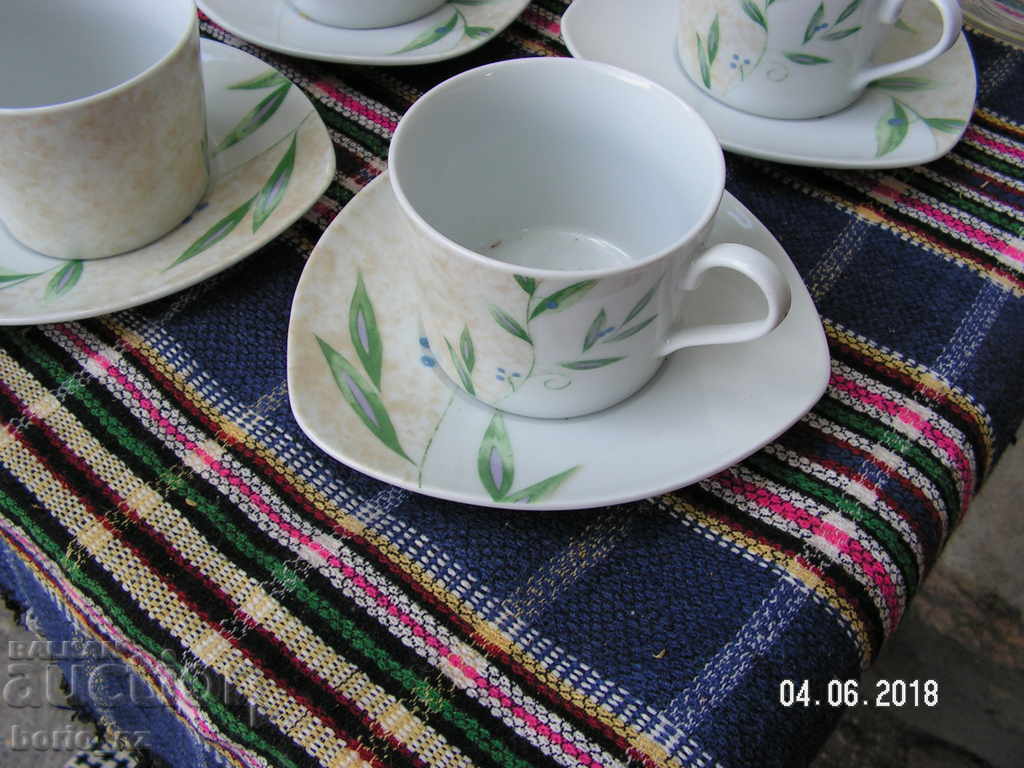 9306. PORCELAINĂ DE CAFEA DE CAFEA DE SERVICIU CU CHINEZĂ - 5 9306. PORCELAINĂ DE CAFEA DE CAFEA DE SERVICIU CU CHINEZĂ - 5