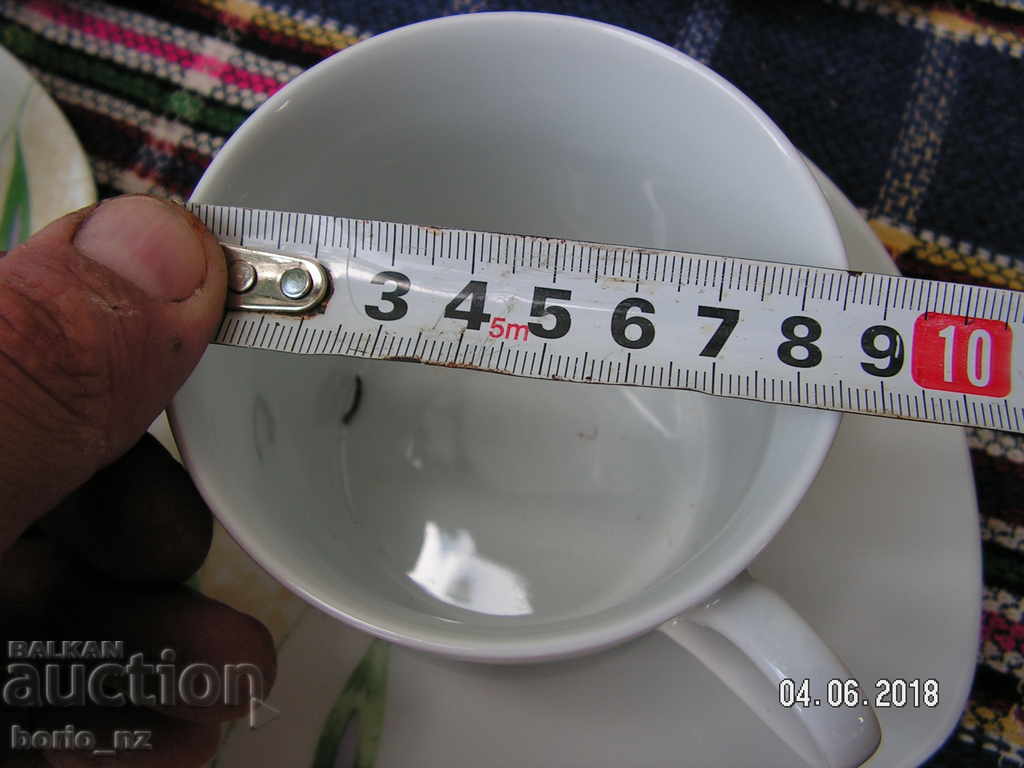 9306. PORCELAINĂ DE CAFEA DE CAFEA DE SERVICIU CU CHINEZĂ - 6 9306. PORCELAINĂ DE CAFEA DE CAFEA DE SERVICIU CU CHINEZĂ - 6