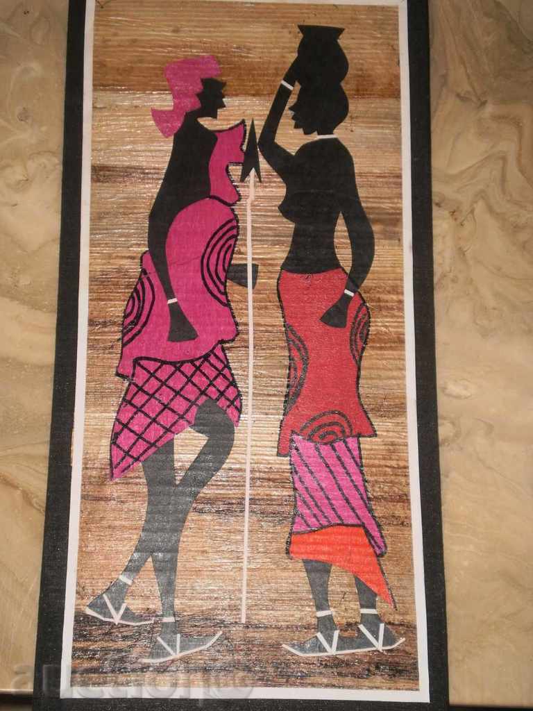 Auction  Pair of picture-tables from banana leaf-5