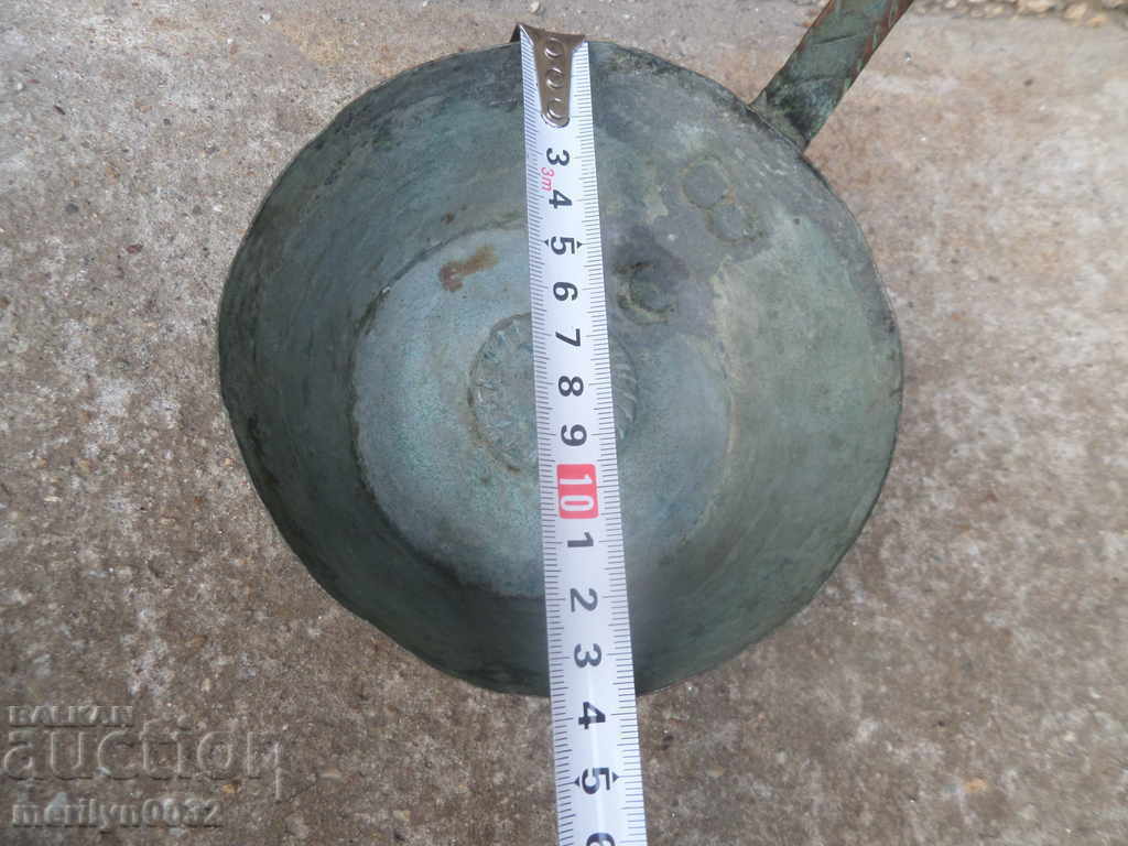 Old copper ladle, pan, baker, copper pot, jam - 6