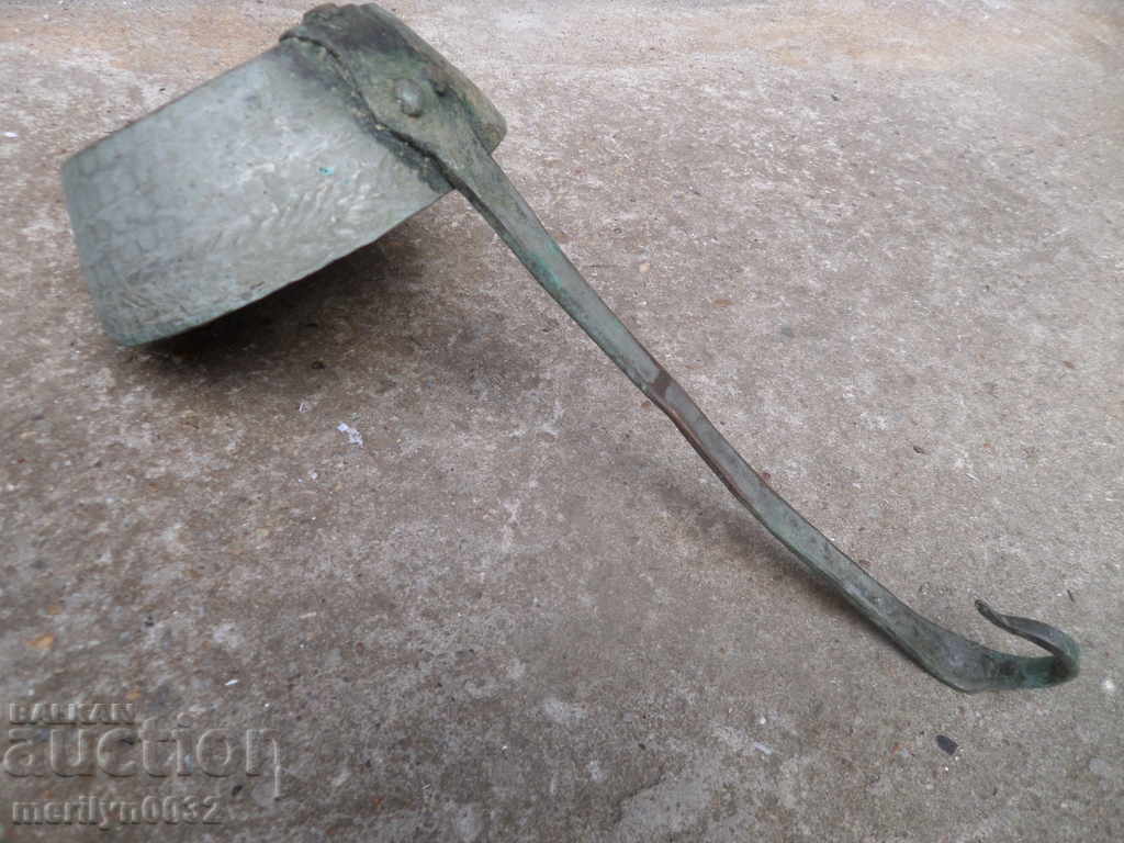 Old copper ladle, pan, baker, copper pot, jam - 7