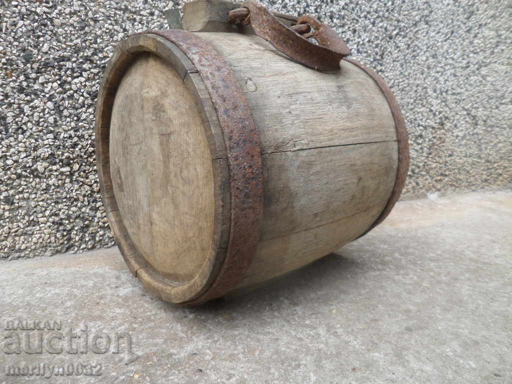 Стар  бъкел, бъклица, буре, дървения, павур