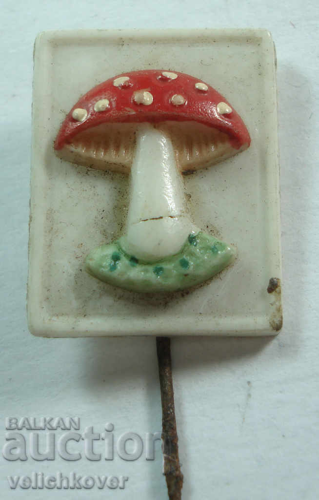 21129 Bulgaria forest mushroom mark from the 60s