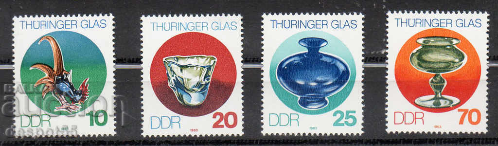 1983. GDR. Glass from Thuringia.