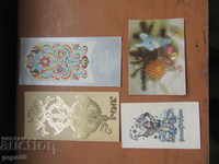4 pcs. CARDS FROM THE SOCIAL TIME