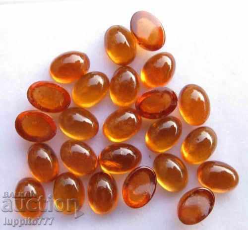 4.60 карата хезонит мандарин  4 броя овал кабошон с цена 199.99 лв. | € 102.25