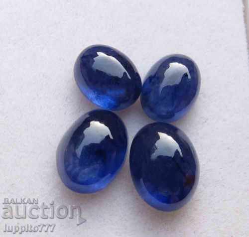 11.00 carat sapphire 4 oval cabbage 2 pairs