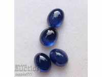 10.70 carats sapphire 4 oval cabin 2 pairs