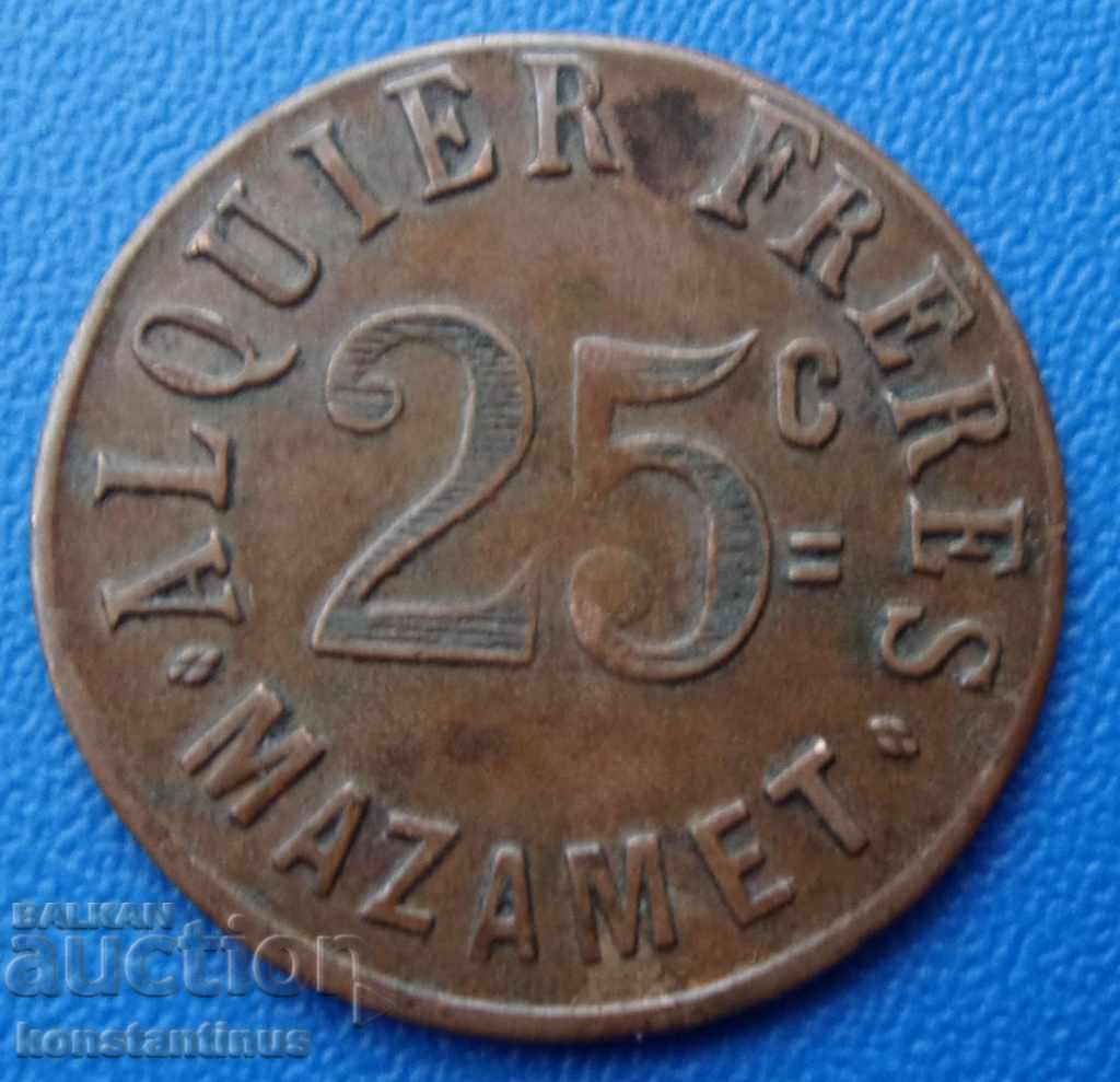 Franța 25 Сантим 1917 Foarte rare cu preț € 15.34 | 30.00 BGN