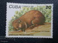Куба 1982 г. - "Праисторически животни", 20 сентавос