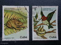 лот Куба 1984 г. - "Кубински диви животни", 4 и 5 сентавос