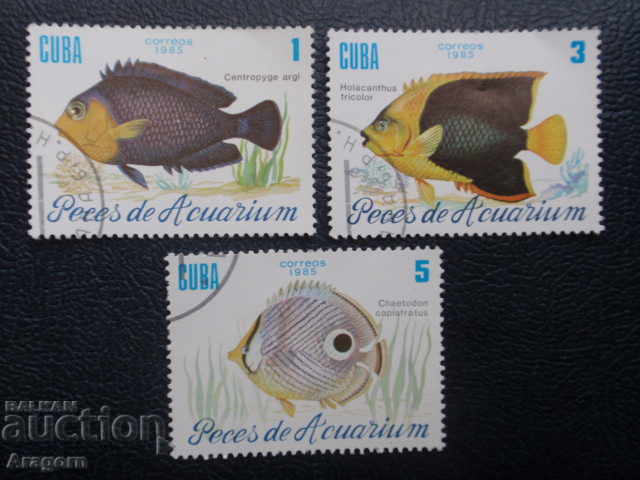 Lot Cuba 1985 - "Pisces", 1, 3 and 5 Sentavos