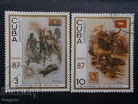 лот Куба 1987 г. - "Межд. изложение", 3, 10, 20 и 30 сент.