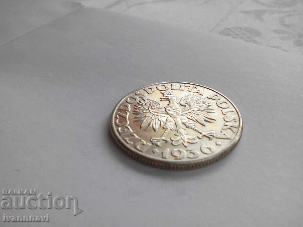 Auction 2 golds with gloss 1936 perfect Poland Auction 2 golds with gloss 1936 perfect Poland