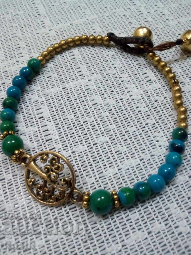 ГРИВНА С ЕСТЕСТВЕН ТЮРКОАЗ И ТЮРКИТ с цена 14.00 лв. | € 7.16 ГРИВНА С ЕСТЕСТВЕН ТЮРКОАЗ И ТЮРКИТ с цена 14.00 лв. | € 7.16