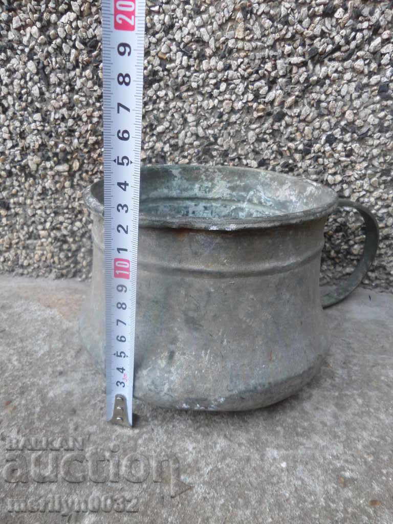 Παλιά κονσερβοποιημένη κατσαρόλα, λάκκος, χαλκός, καζάνι, καζάνι, βραστήρας - 6 Παλιά κονσερβοποιημένη κατσαρόλα, λάκκος, χαλκός, καζάνι, καζάνι, βραστήρας - 6