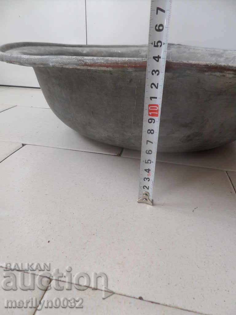 Tinned basin, copper vessel, copper, trough - 6 Tinned basin, copper vessel, copper, trough - 6