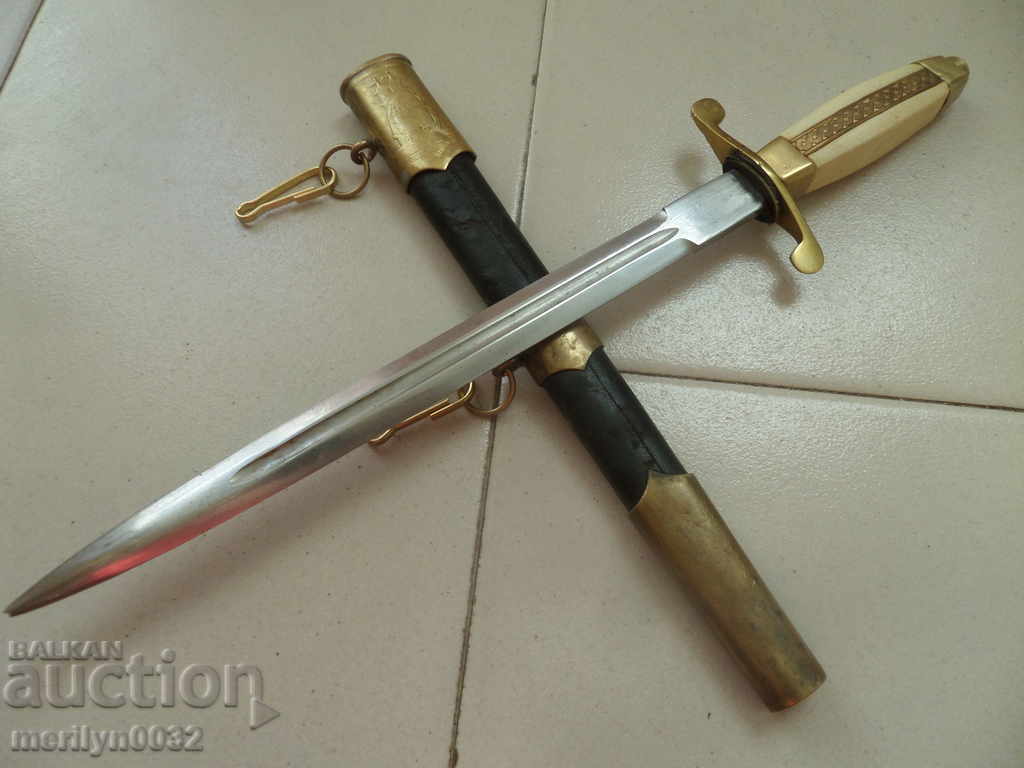 Navy officer's jacket, dagger knife with handle Navy NRB with price 359.00 BGN | € 183.55 Navy officer's jacket, dagger knife with handle Navy NRB with price 359.00 BGN | € 183.55