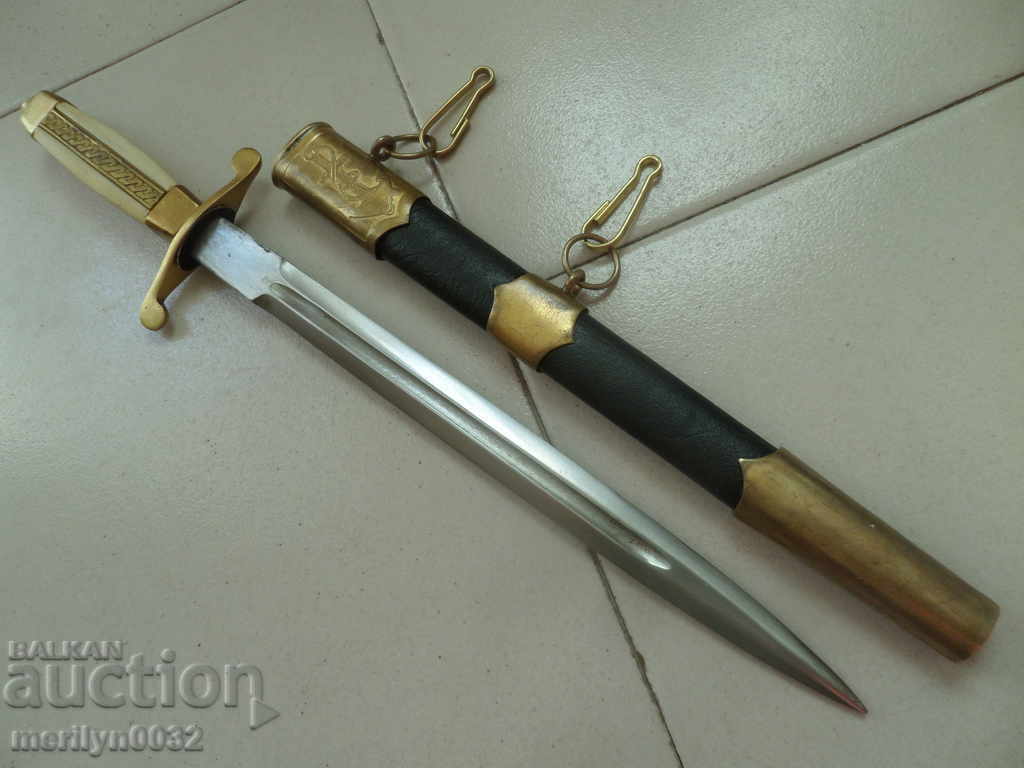 Navy officer's jacket, dagger knife with handle Navy NRB Navy officer's jacket, dagger knife with handle Navy NRB