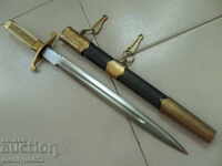 Jachetă de ofițer naval, cuțit pumnal cu mâner Navy NRB