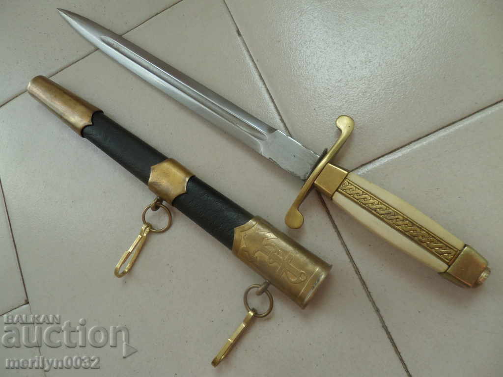 Jachetă de ofițer naval, cuțit pumnal cu mâner Navy NRB - 6 Jachetă de ofițer naval, cuțit pumnal cu mâner Navy NRB - 6