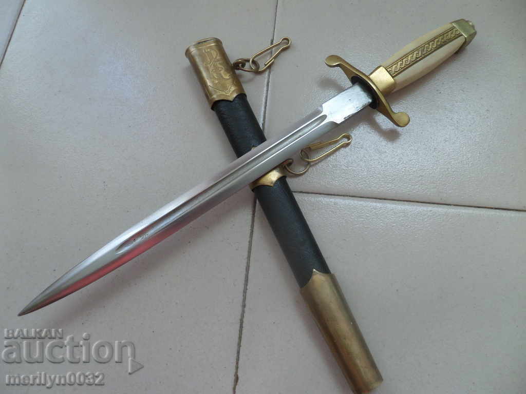 Jachetă de ofițer naval, cuțit pumnal cu mâner Navy NRB Jachetă de ofițer naval, cuțit pumnal cu mâner Navy NRB