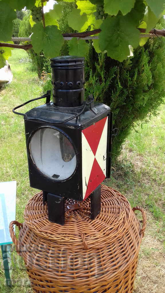 An old German festive gas lantern - 5