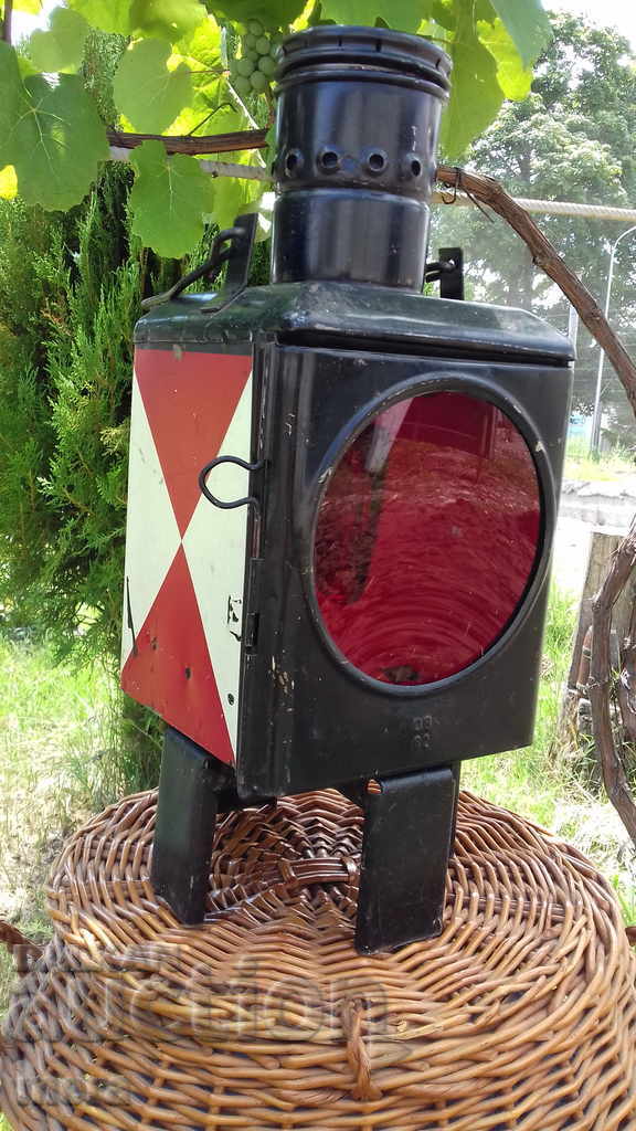 An old German festive gas lantern