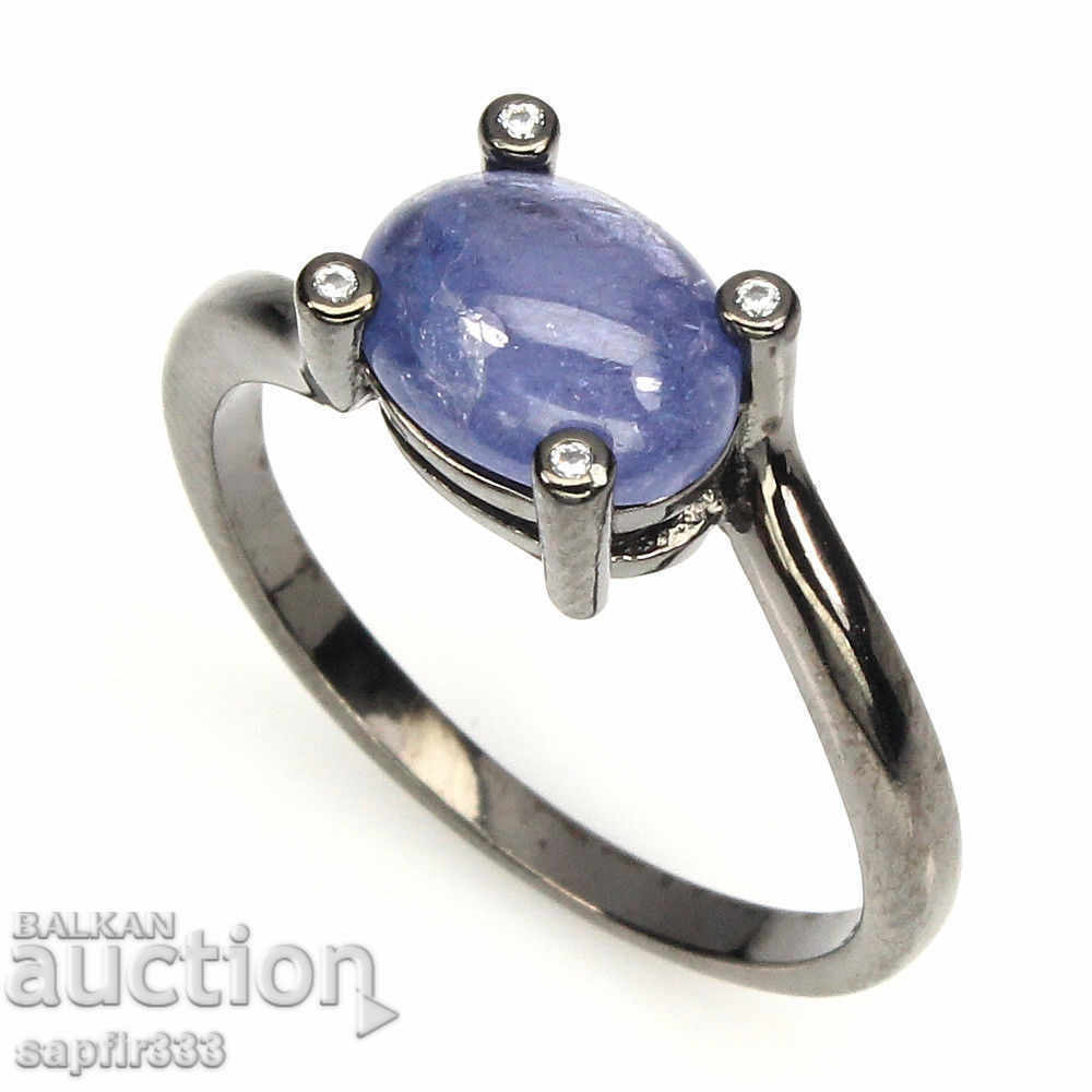 Auction FOR APPRECIATORS DESIGNER RING WITH RHODIUM PLATED TANZANITE Auction FOR APPRECIATORS DESIGNER RING WITH RHODIUM PLATED TANZANITE