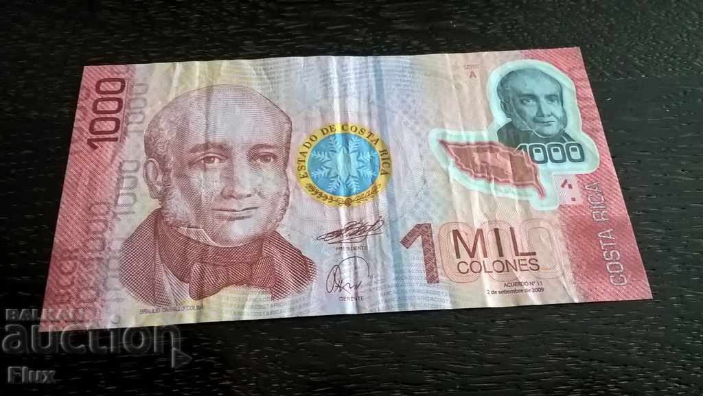 Banknote - Costa Rica - 1000 Colon | 2009