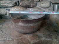 Large copper old pot.