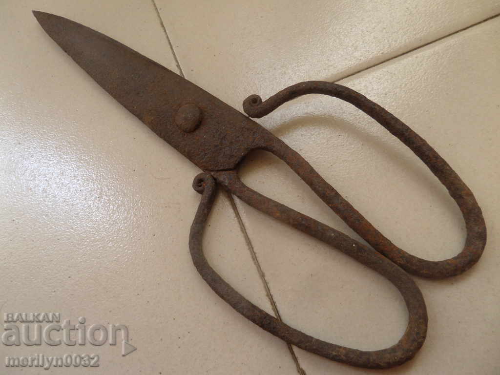 foarfece vechi forjate manual, fier - 6 foarfece vechi forjate manual, fier - 6