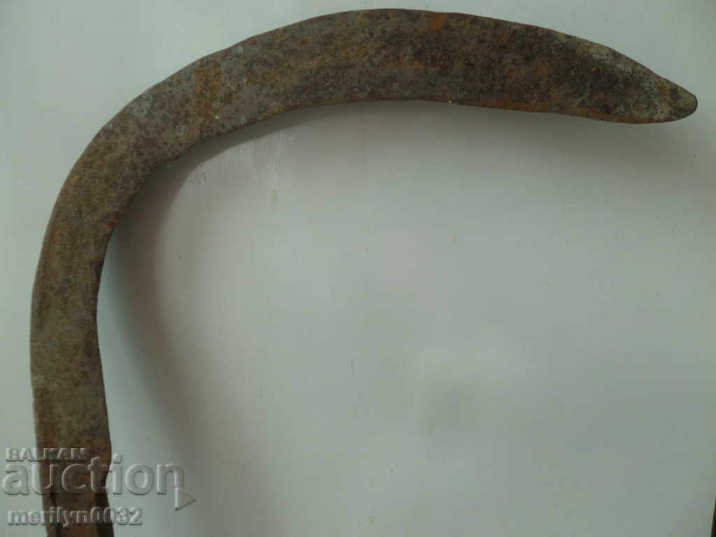 Auction Old forged knife, blade, wrought iron, knife, chopper Auction Old forged knife, blade, wrought iron, knife, chopper