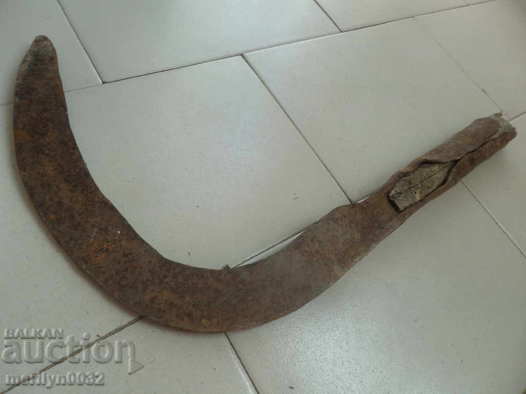 Old forged knife, blade, wrought iron, knife, chopper - 6 Old forged knife, blade, wrought iron, knife, chopper - 6