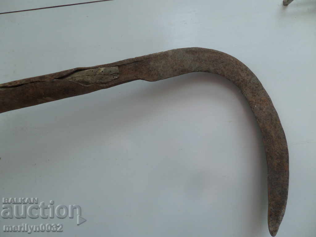 Old forged knife, blade, wrought iron, knife, chopper - 7 Old forged knife, blade, wrought iron, knife, chopper - 7