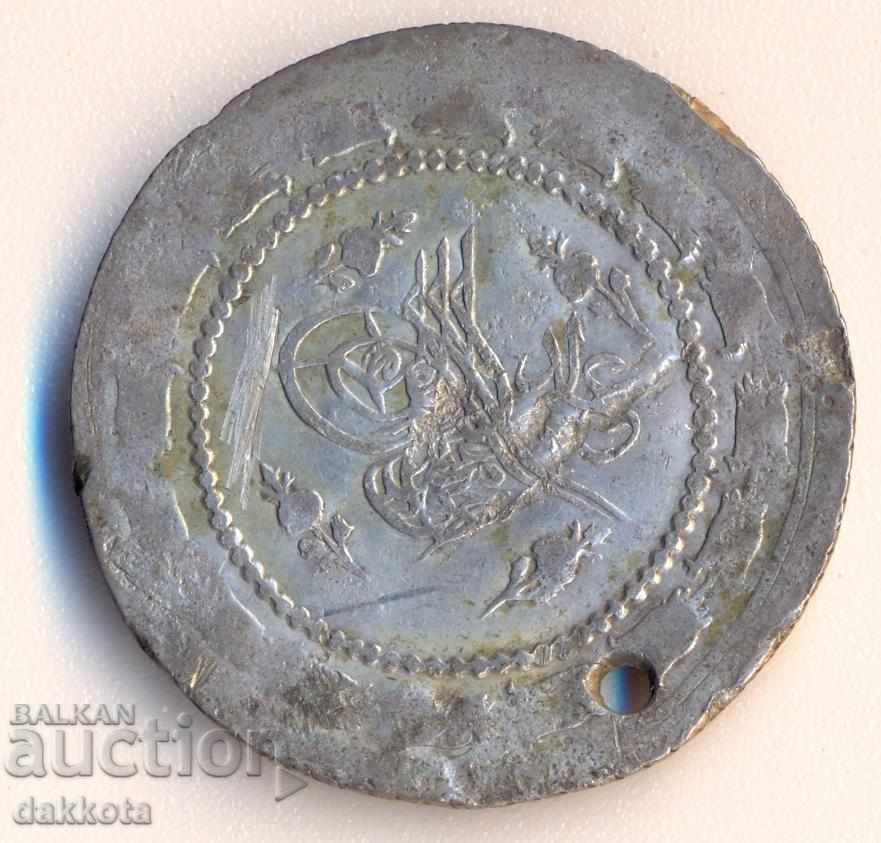 Ottoman Turkey 3 kurus 1223/29 = 1836, silver, 5.91 gr. with price 8.00 BGN | € 4.09 Ottoman Turkey 3 kurus 1223/29 = 1836, silver, 5.91 gr. with price 8.00 BGN | € 4.09